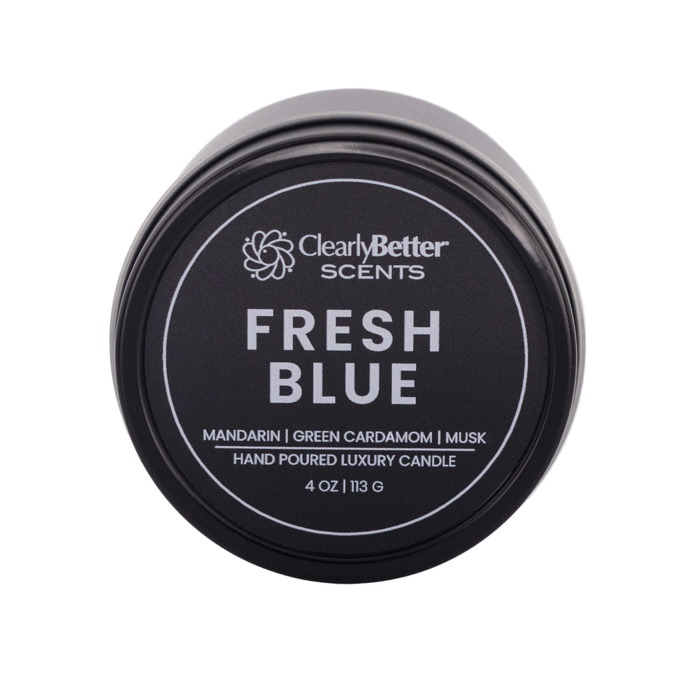 Fresh Blue Candle Tin